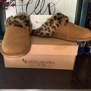 NWB-Koolaburra by Ugg, suede camel color slippers brand new never worn